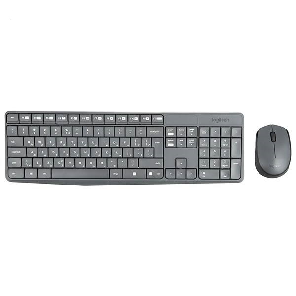 کیبورد و ماوس بی سیم لاجیتک مدل MK235 با حروف فارسی